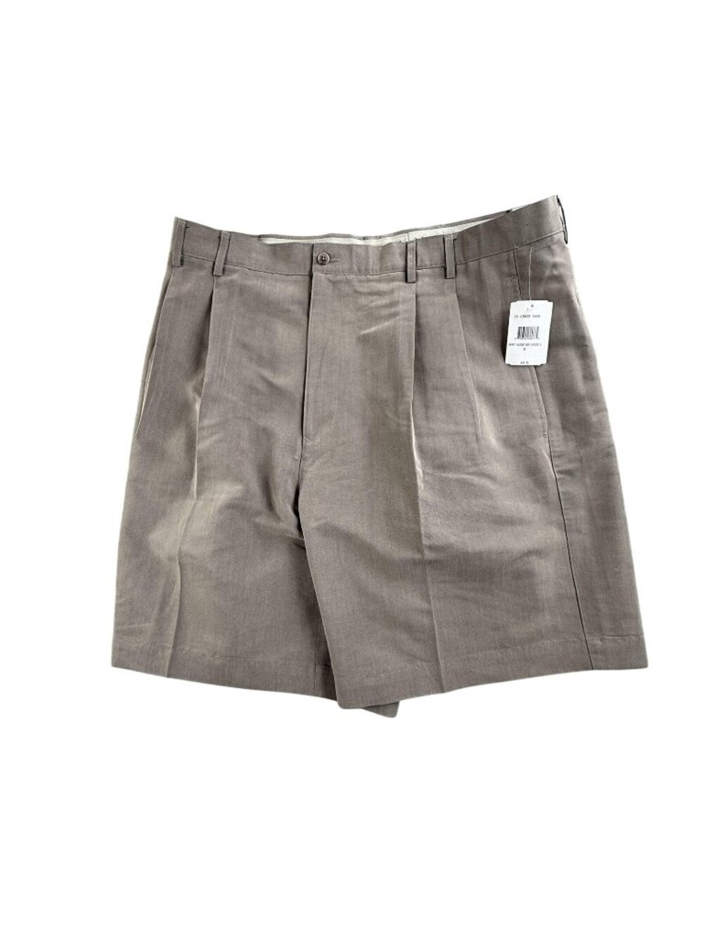 Callaway Golf Shorts Mens 38 Beige Microfiber Pleated Chino Sand Golf Sport New